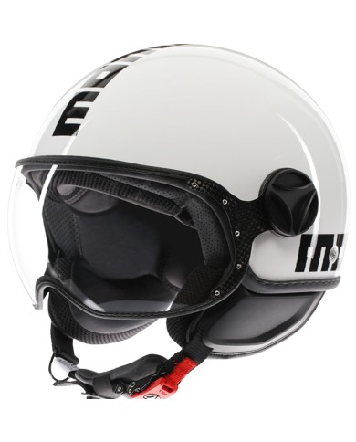 CASCO MOMO DESIGN FGTR CLASSIC WHITE/BLACK