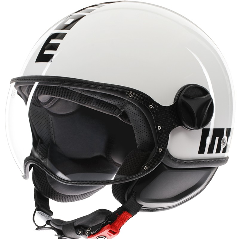 CASCO MOMO DESIGN FGTR CLASSIC WHITE/BLACK