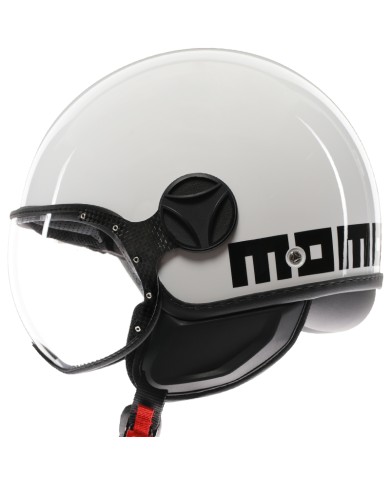 CASCO MOMO DESIGN FGTR CLASSIC WHITE/BLACK