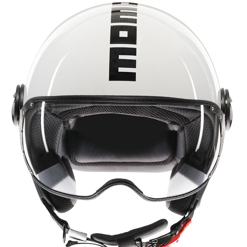 CASCO MOMO DESIGN FGTR CLASSIC WHITE/BLACK