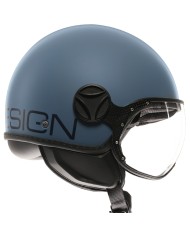 CASCO MOMO DESIGN FGTR CLASSIC MATT DUSTY BLUE/BLUE