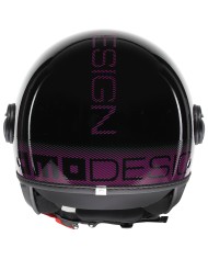 CASCO MOMO DESIGN FGTR CLASSIC STRIPES BLACK/FUCSIA