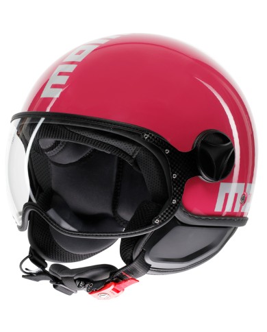 CASCO MOMO DESIGN FGTR CLASSIC CANDY FUCSIA/WHITE