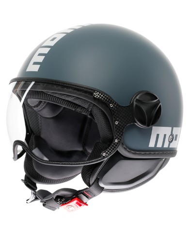 CASCO MOMO DESIGN FGTR CLASSIC CANDY MATT OTTANIO GREY/WHITE