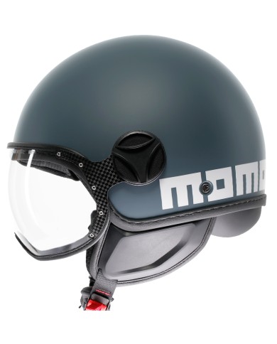 CASCO MOMO DESIGN FGTR CLASSIC CANDY MATT OTTANIO GREY/WHITE