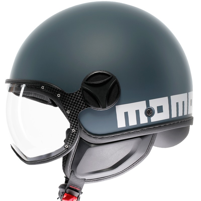 CASCO MOMO DESIGN FGTR CLASSIC CANDY MATT OTTANIO GREY/WHITE