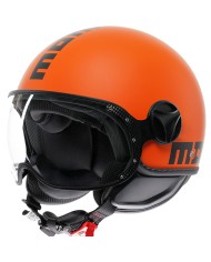 CASCO MOMO DESIGN FGTR CLASSIC MATT ORANGE/BLACK