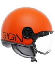 CASCO MOMO DESIGN FGTR CLASSIC MATT ORANGE/BLACK