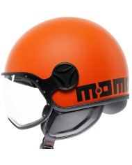 CASCO MOMO DESIGN FGTR CLASSIC MATT ORANGE/BLACK