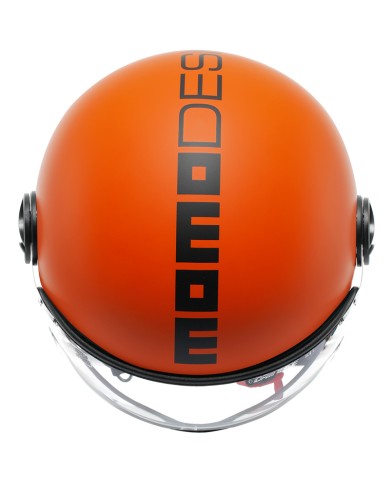 CASCO MOMO DESIGN FGTR CLASSIC MATT ORANGE/BLACK