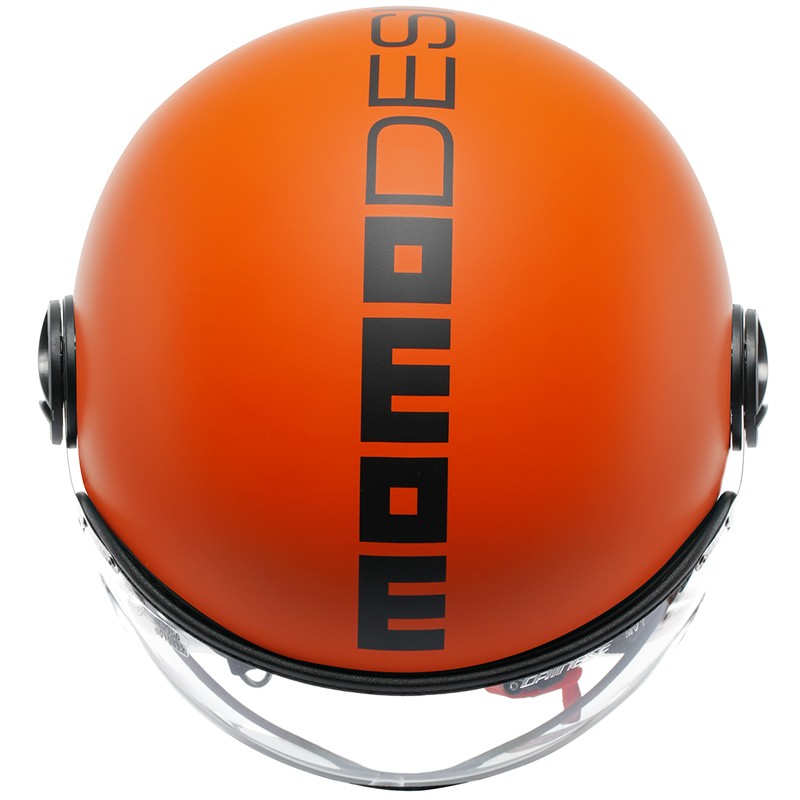 CASCO MOMO DESIGN FGTR CLASSIC MATT ORANGE/BLACK