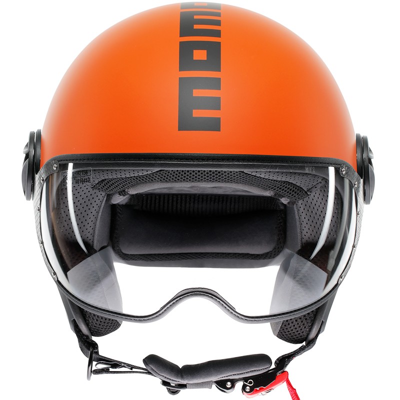 CASCO MOMO DESIGN FGTR CLASSIC MATT ORANGE/BLACK