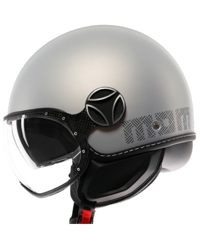 CASCO MOMO DESIGN FGTR EVO HIP MATT GREY/CERULEAN GREY