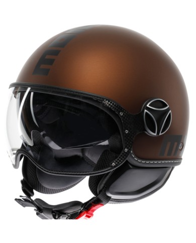 CASCO MOMO DESIGN FGTR EVO MATT ESPRESSO/BLACK
