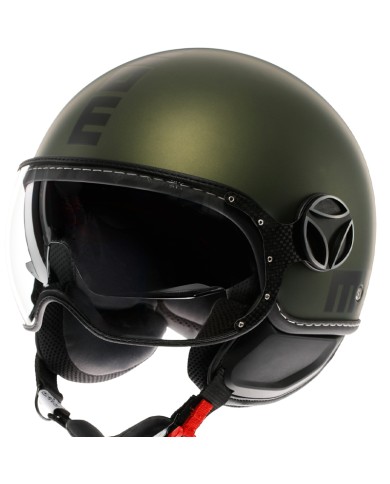 CASCO MOMO DESIGN FGTR EVO MATT GREEN/BLACK