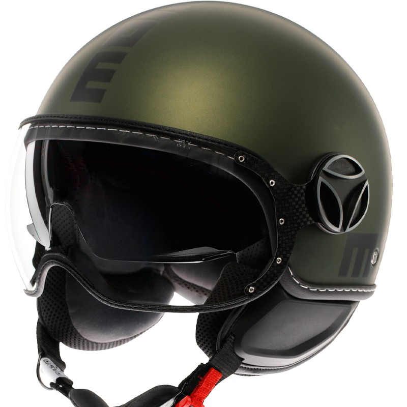 CASCO MOMO DESIGN FGTR EVO MATT GREEN/BLACK