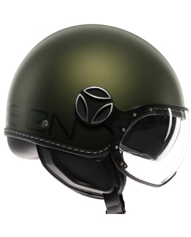 CASCO MOMO DESIGN FGTR EVO MATT GREEN/BLACK