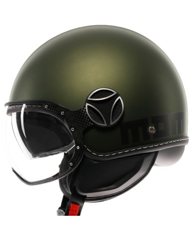CASCO MOMO DESIGN FGTR EVO MATT GREEN/BLACK