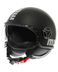 CASCO MOMO DESIGN FGTR EVO MATT BLACK/SILVER