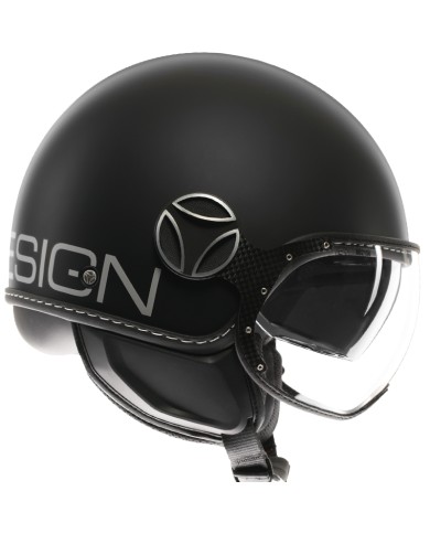CASCO MOMO DESIGN FGTR EVO MATT BLACK/SILVER