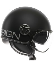 CASCO MOMO DESIGN FGTR EVO MATT BLACK/SILVER