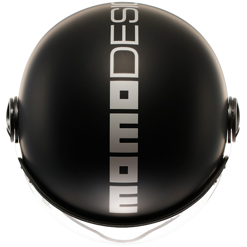 CASCO MOMO DESIGN FGTR EVO MATT BLACK/SILVER