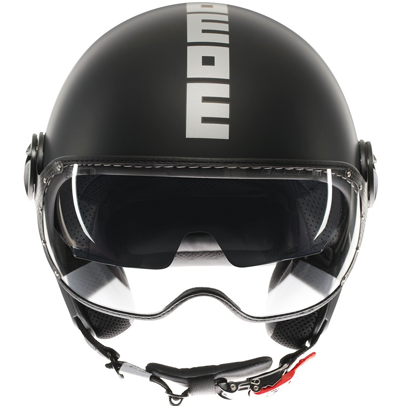 CASCO MOMO DESIGN FGTR EVO MATT BLACK/SILVER