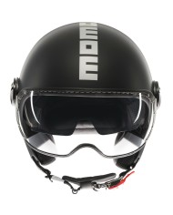 CASCO MOMO DESIGN FGTR EVO MATT BLACK/SILVER