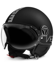 CASCO MOMO DESIGN FGTR CLASSIC MATT BLACK/SILVER