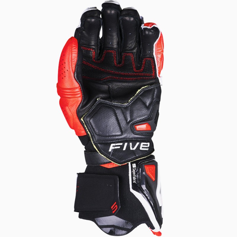 GUANTES FIVE RFX1 EVO WHITE/RED FLUO