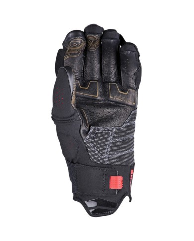 GUANTES FIVE TFX1 AIRFLOW NEGRO/ROJO FLUOR