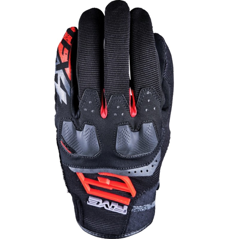 GUANTES FIVE TFX4 NEGRO/ROJO