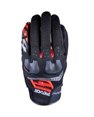 GUANTES FIVE TFX4 NEGRO/ROJO