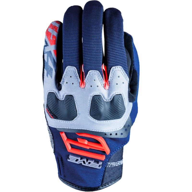 GUANTES FIVE TFX4 AZUL/ROJO