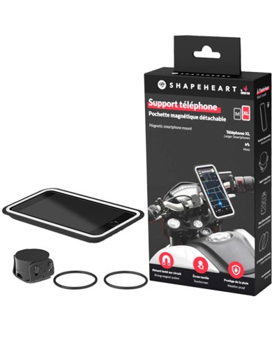 FUNDA MAGNÉTICA SHAPEHEART DE SMARTPHONE PARA MANILLAR DE MOTO