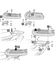 KIT DE FIJACIÓN POSTERIOR SHAD K0GL12ST KYMCO AGILITI S 50/125/200