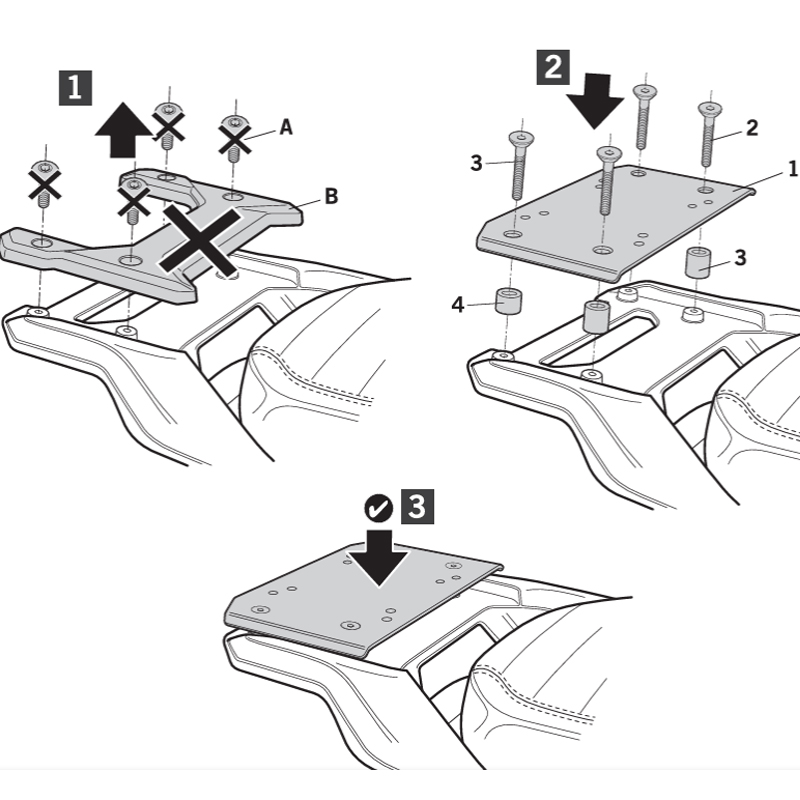 KIT DE FIJACIÓN POSTERIOR SHAD S0CP10ST SUPER SOCO CPX ELECTRIC