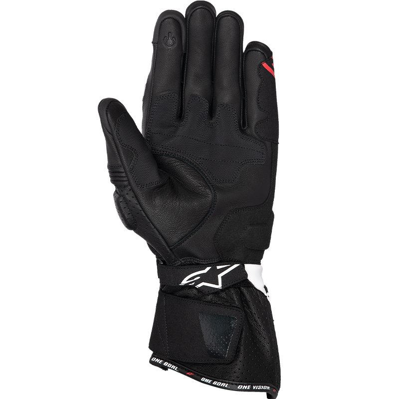 GUANTES ALPINESTARS SP-3 BLACK/WHITE/RED FLUO