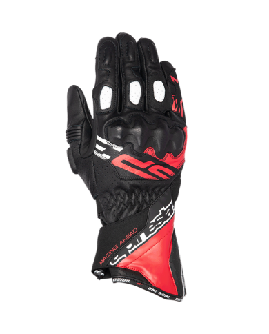 GUANTES ALPINESTARS SP-3 BLACK/RED BRIGHT/WHITE