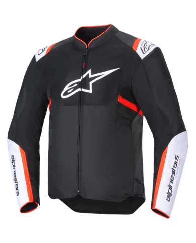 CHAQUETA ALPINESTARS T-SPS AIR V2 BLACK/WHITE/RED FLUO