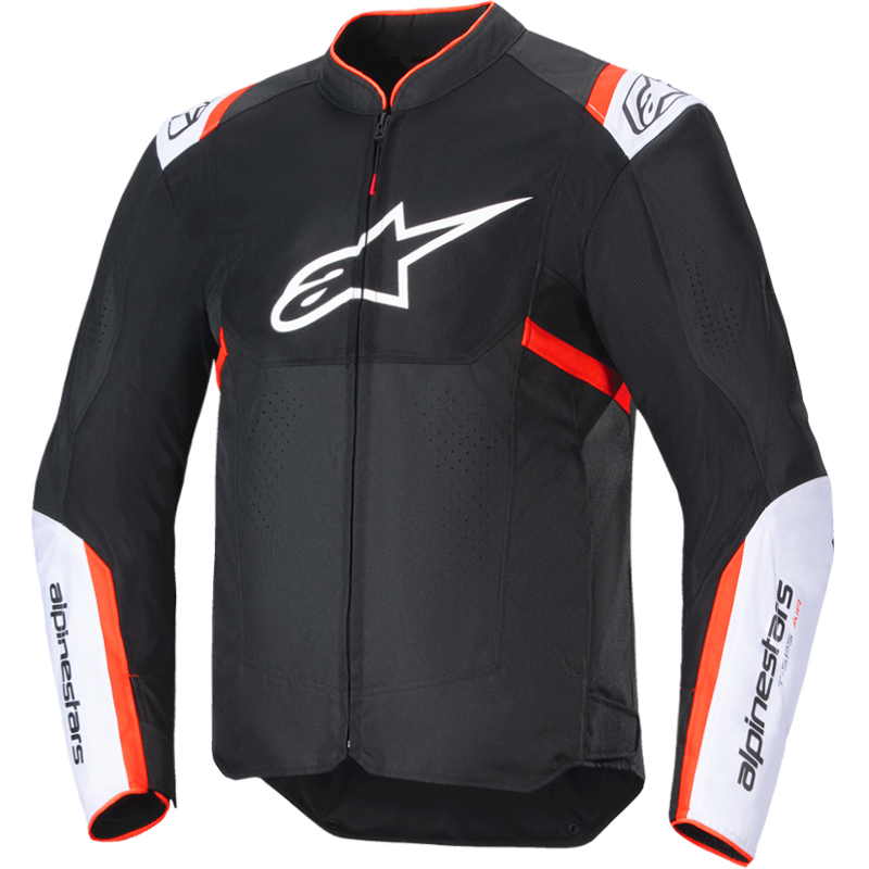 CHAQUETA ALPINESTARS T-SPS AIR V2 BLACK/WHITE/RED FLUO