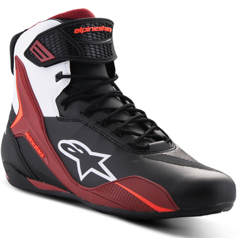 ZAPATILLAS ALPINESTARS FASTER-4 BLACK/WHITE/DARK RED