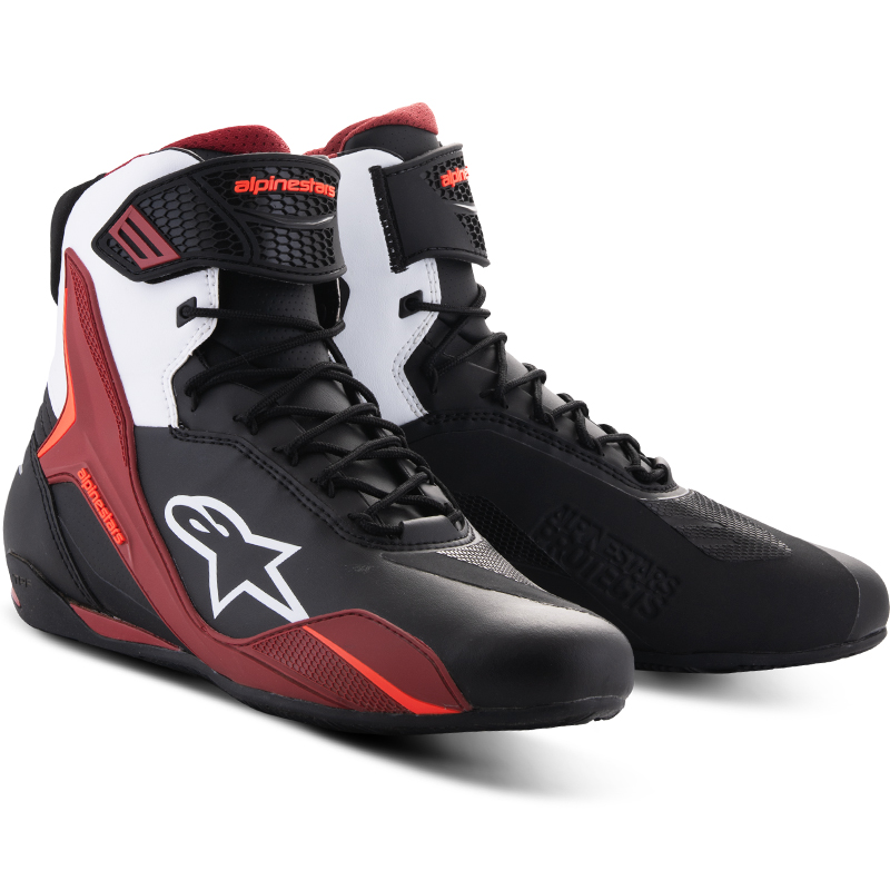 ZAPATILLAS ALPINESTARS FASTER-4 BLACK/WHITE/DARK RED