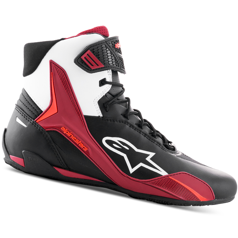 ZAPATILLAS ALPINESTARS FASTER-4 BLACK/WHITE/DARK RED