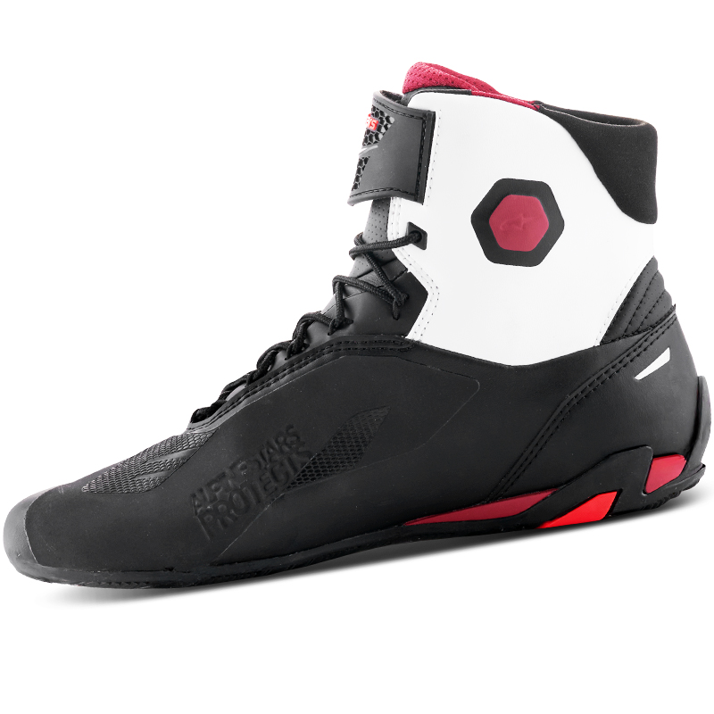 ZAPATILLAS ALPINESTARS FASTER-4 BLACK/WHITE/DARK RED