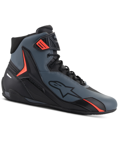 ZAPATILLAS ALPINESTARS FASTER-4 BLACK/GRAY/RED FLUO
