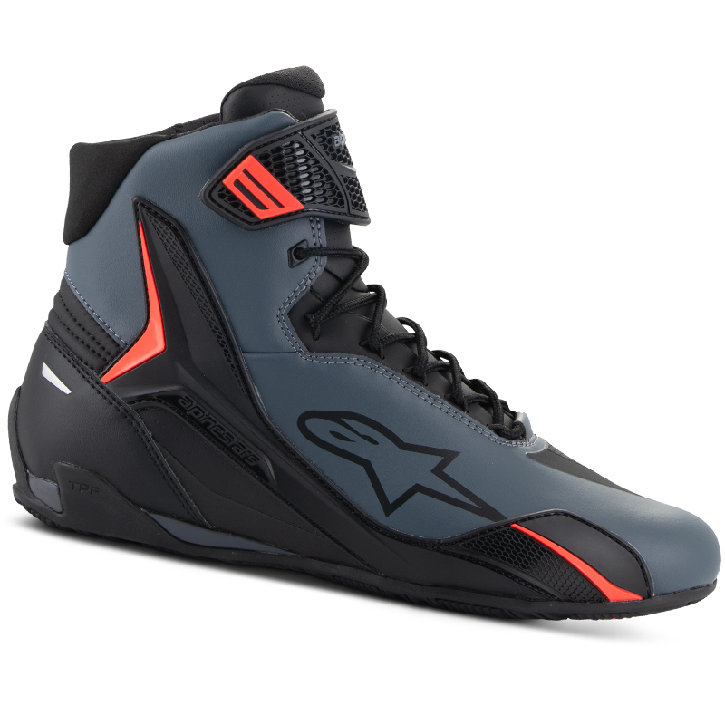 ZAPATILLAS ALPINESTARS FASTER-4 BLACK/GRAY/RED FLUO