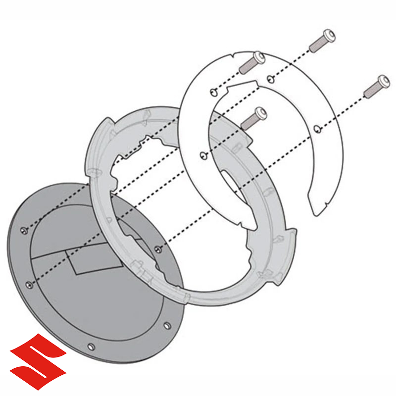 ADAPTADOR GIVI PARA BOLSAS TANKLOCK BF01