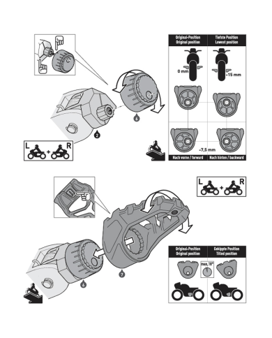 KIT REPOSAPIES SW-MOTECH EVO BMW R 1200/1250/1300 GS FRS.07.112.10302