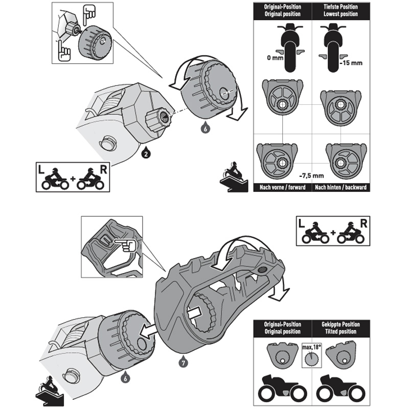 KIT REPOSAPIES SW-MOTECH EVO BMW R 1200/1250/1300 GS FRS.07.112.10302